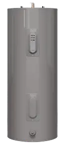 Front view of a The Comfort Group HVAC condenser unit with a metallic grille design, shown isolated on a transparent background.